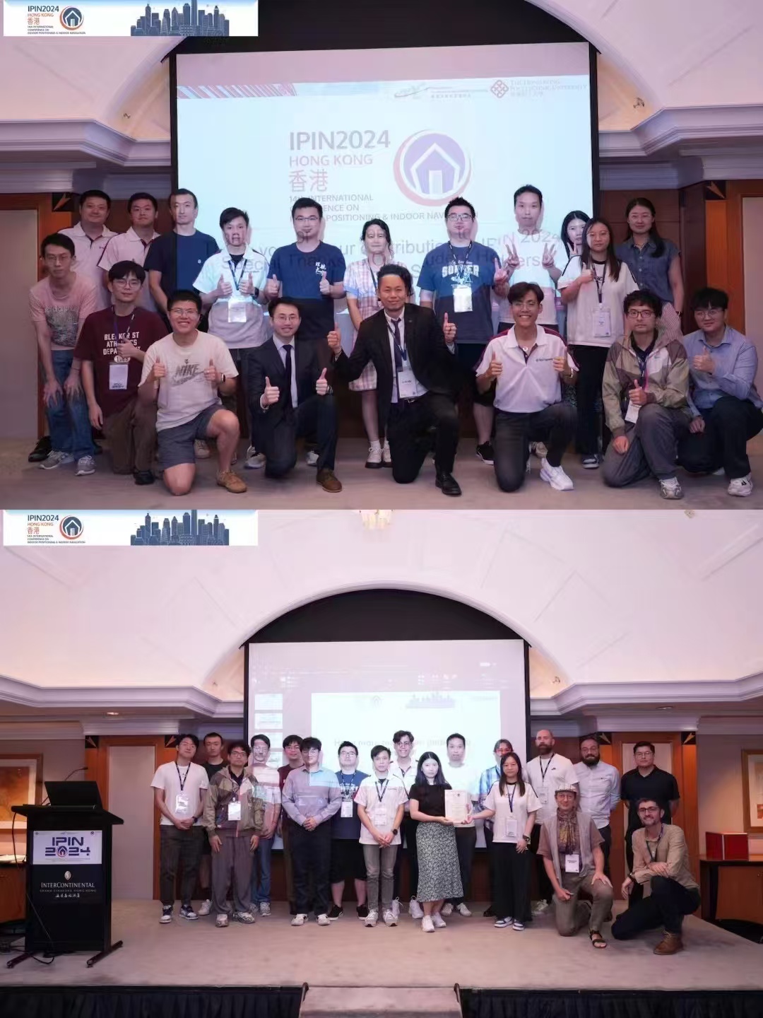 Group photos at IPIN 2024