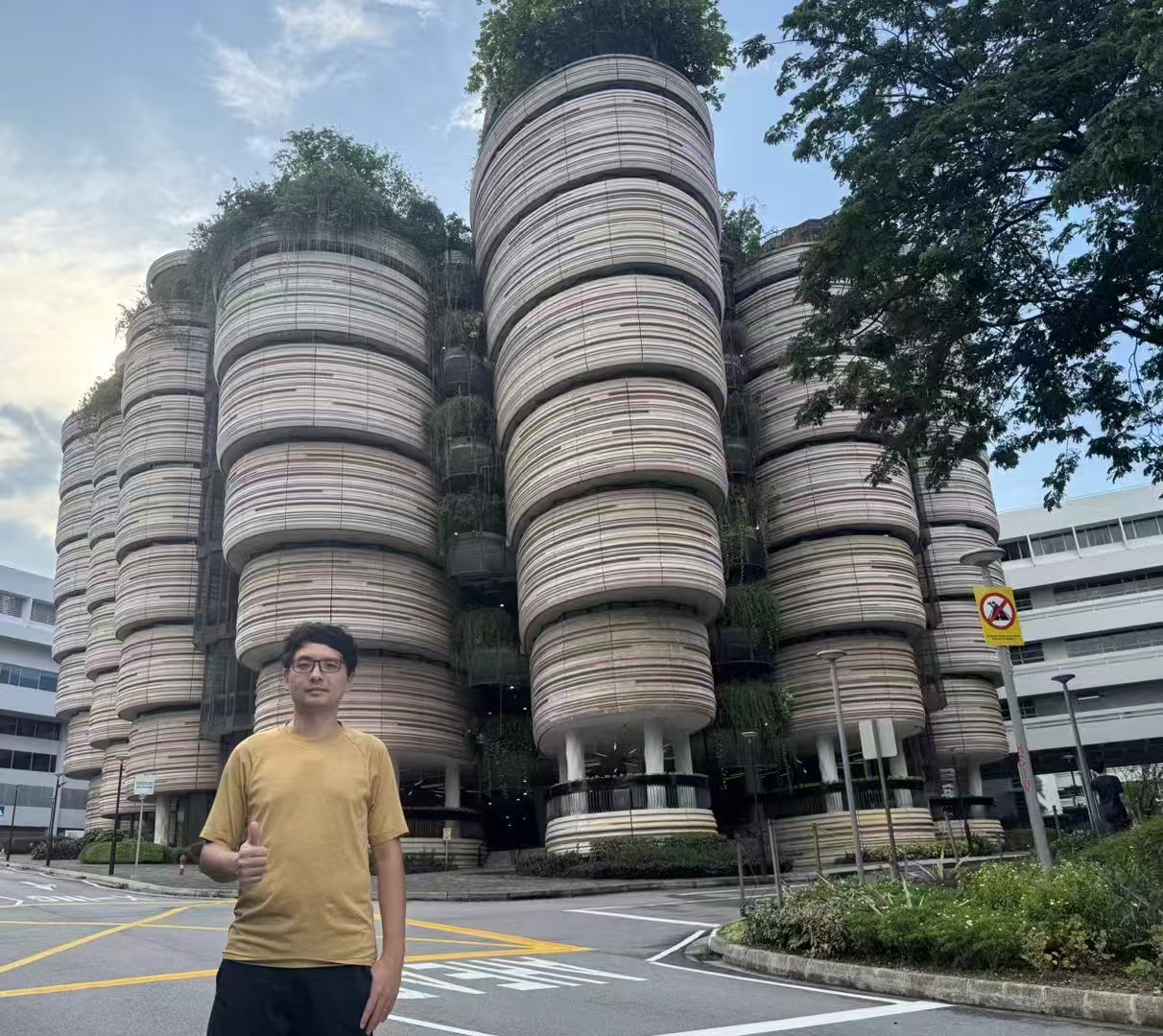 On the NTU campus during the exchange