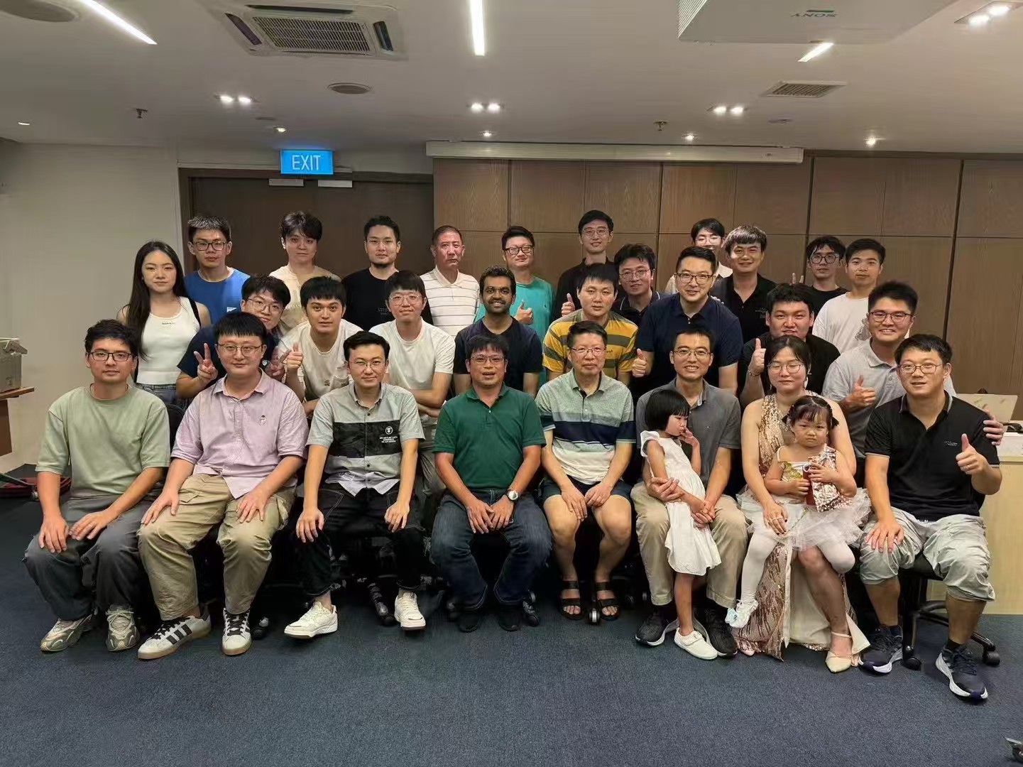 Group photo during the NTU exchange